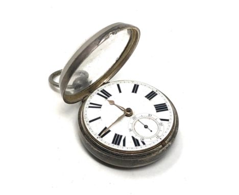 Antique silver fusee pair case inner pocket watch by r davies blaneau festiniog the watch is not ticking 