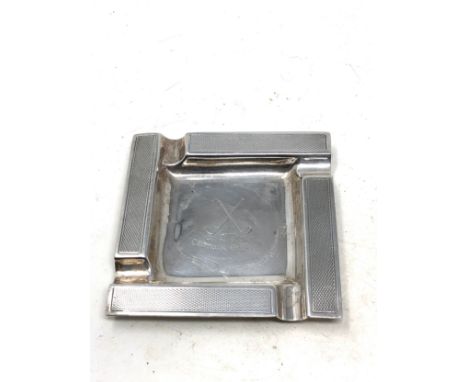 silver cigarette ashtray golfing trophy 