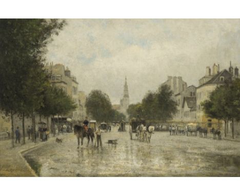 Stanislas Lépine (French, 1835-1892)La Porte de Montrouge signed 'S.Lepine' (lower left)oil on canvas37.5 x 55.5cm (14 3/4 x 