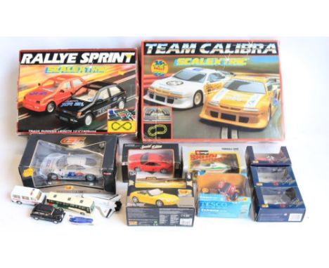 Mixed collection to include boxed Scalextric sets Rallye Sprint (please note both cars missing headlight covers, otherwise in