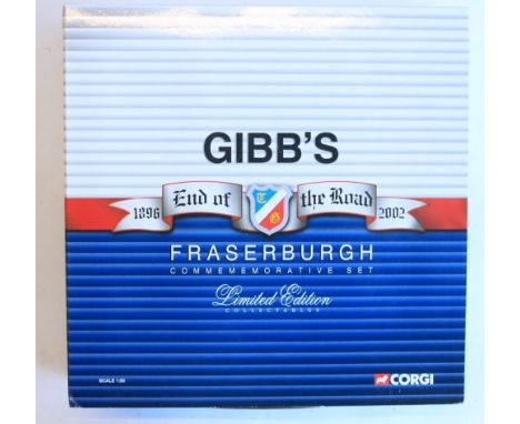 Corgi 1/50 scale diecast limited edition CC99125 Gibbs Of Fraserburgh 'End Of The Road' 3 tractor unit and fridge trailer set