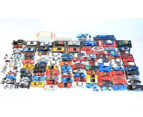 Collection of unboxed but generally high quality 1/43 scale (mostly) diecast model cars, various manufacturers to include Evr
