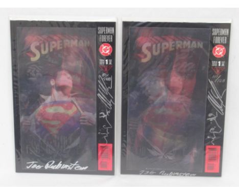 DC - Superman Forever #1 Lenticular Cover Re-Marked Edition, signed by Alex Ross and Joe Rubinstein, Limited Editions 87 & 11