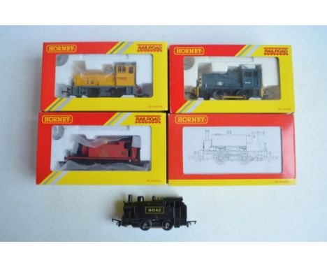 Four boxed OO gauge electric train models from Hornby to include R3065 BR Class 06 Diesel Shunter, R3775 Network Rail Diesel 