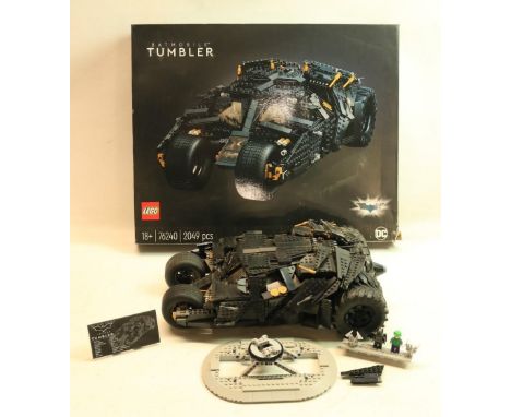 Lego 76240 Batman Batmobile Tumbler (dusty), model built up and appears complete (vendor assures complete), with instruction 