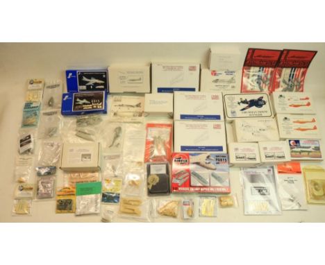 Extensive collection of 1/72 model aircraft kit accessories, detailing and conversion sets, all post WWII and generally up to