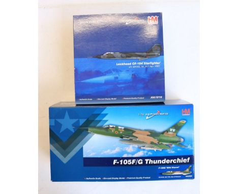 Hobby Master 1/72 scale HA1016 Lockheed CF-104 Starfighter and HA2550 Republic F-105F/G Thunderchief 'Wild Weasel' diecast ai