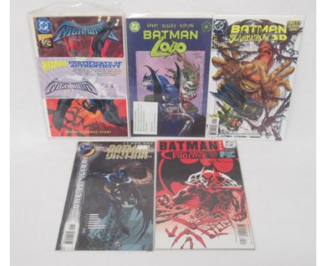 DC - Nightwing #1/2 with COA from Wizard & DC comics, Batman Lobo #1 signed by Alan Grant, Limited Edition 1050/1500 with COA