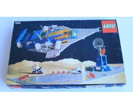 Vintage boxed ready to build 1979 Lego Space set 928, vendor assures complete, with good condition instruction manual, box go