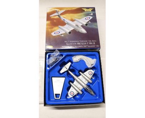 Six Corgi Aviation Archive 1/72 scale Gloster Meteor F.MK.8 models to include AA35008 1 Sqn (excellent slightly dusty conditi