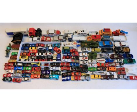Collection of unboxed mostly diecast model vehicles including vintage examples, various manufacturers and scales to include C