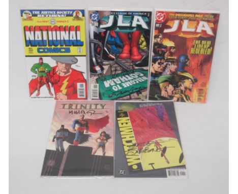 DC - National Comics #1 signed by Mark Waid, Limited Edition 52/2500, JLA #32 signed by Mark Waid and Devin Grayson, Limited 