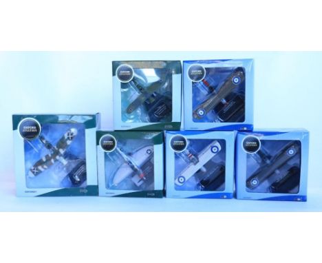 Six previously un-displayed 1/72 aircraft models from Oxford Aviation to include 2x De Havilland DH.4's, Bristol Fighter F2B,