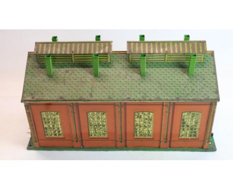 Pre-war Hornby Series/Meccano 3 rail O gauge tinplate engine shedPOA  https://www.bradleys.ltd/quotation-request-form