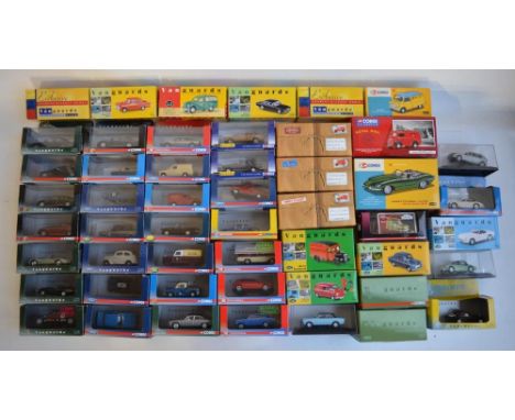 Collection of diecast model vehicles from Corgi, Corgi Vanguards, Lledo Vanguards etc., most not fixed to bases, model condit