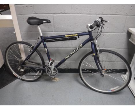A specialised Rock Hopper hybrid bike