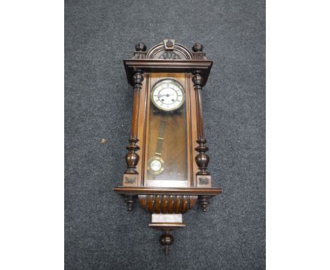 A mahogany cased wall clock by Jones & Company of Worcester 