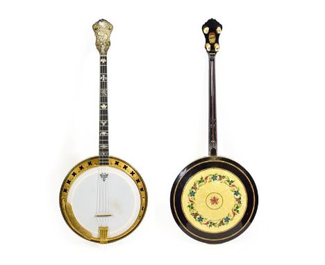 Epiphone Recording Artist Tenor Four String Banjo 11'' head, 19 frets, 24 lugs, removable resonator with decorative back and 
