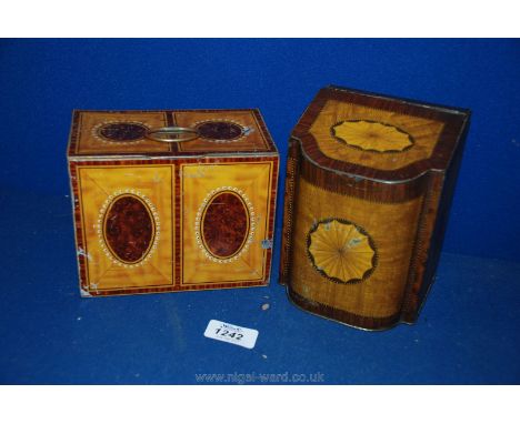 Two vintage Crawford Tins