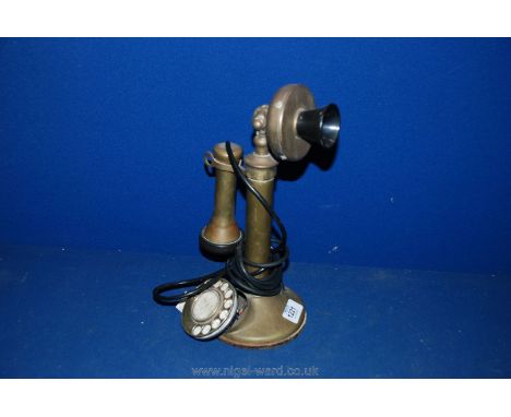 A Brass Candlestick Telephone