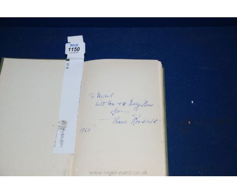 A First Edition signed Book by Eleanor Roosevelt