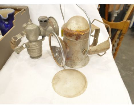 Ever Ready battery lantern and Lucas bike/motorcycle light