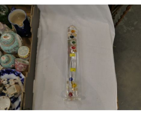 Ornamental glass thermometer