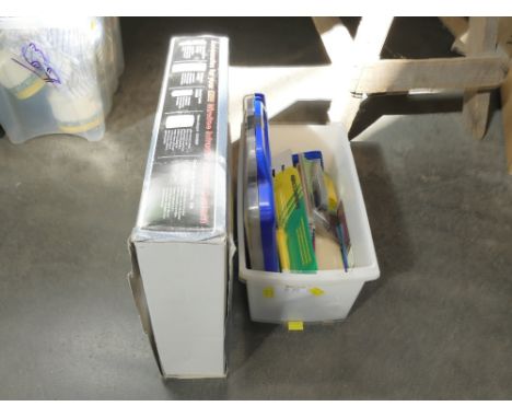 Boxed Wirefree Response Home Intruder Alarm System and small box of tools
