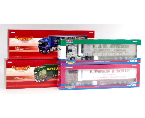 Corgi Hauliers of Renown 1/50th scale diecast group, 4 boxed examples to include CC13906 "Ritchie Transport" Foden Alpha Curt