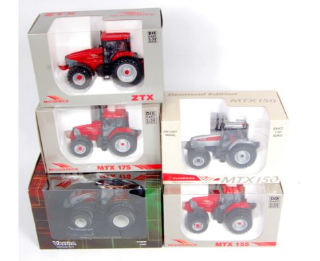 MPS and Universal Hobbie 1/32nd scale diecast tractor group, 5 window boxed examples, all appear as issued to include MPS McC