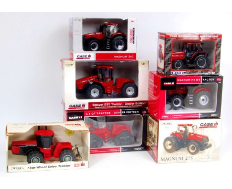 Britains and ERTL 1/32nd scale Case tractor and tracked tractor group, 10 boxed examples, various series included, examples t