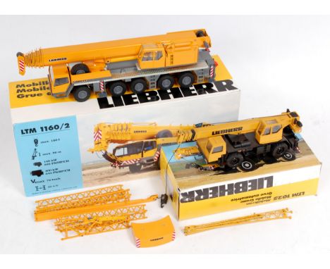 Conrad 1/50th scale Liebherr Crane Group, 2 boxed examples to include No.2083 LTM 1025 2-Axle Mobile Crane (GVG-BG), and No.2