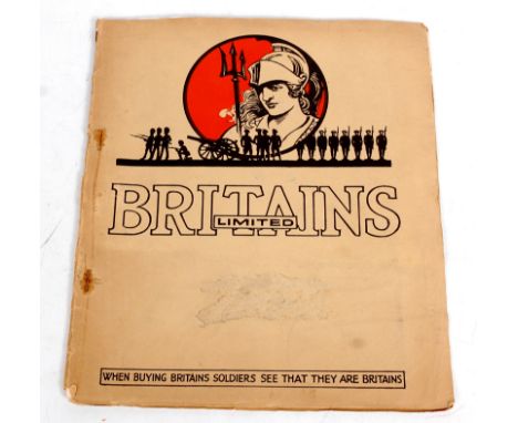 Britains 1922/1923? Catalogue, comprising of 60 page catalogue split between Best Soldiers, Best Parade Soldiers, A Series So
