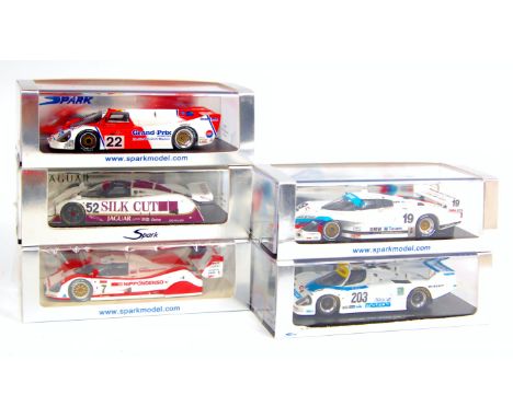 Spark Models 1/43rd scale resin Le Mans (LM) and IMSA racing car group, 5 boxed as issued examples to include Porsche CK5 No.