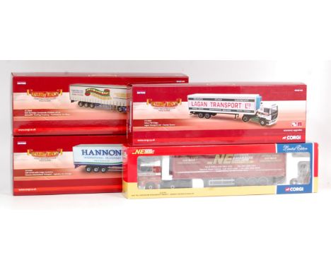 Corgi Hauliers of Renown 1/50th scale diecast group, 4 boxed examples to include CC14107 "Hannon International" DAF XF105 wit