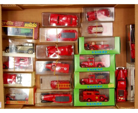 20 assorted boxed and loose Emergency Services and Saloon diecast vehicles, manufacturers to include Solido, Brumm, Eligor an