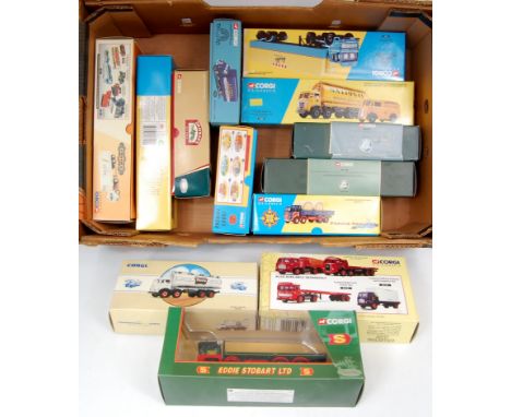 Corgi Classics 1/50th scale commercial vehicle diecast group, 13 boxed examples from various series to include Eddie Stobart,