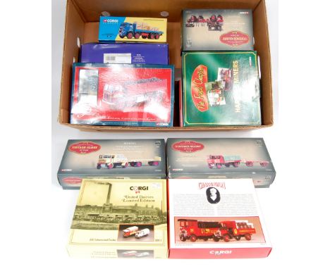 Corgi and Corgi Classics 1/50th scale commercial vehicle group, 13 boxed examples from various series to include Vintage Glor