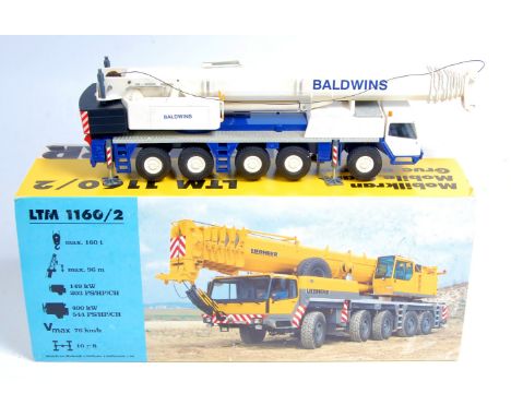 Conrad No.2090 Limited Edition 1/50th scale model of a Liebherr 1160/2 5-Axle Telescopic Crane with fly jib, finished in blue