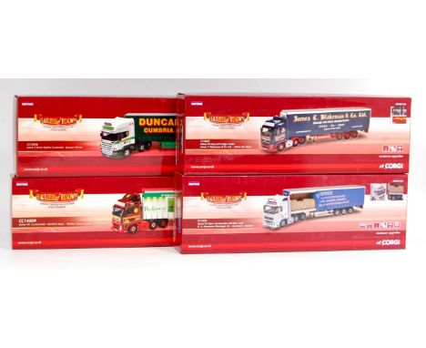 Corgi Hauliers of Renown 1/50th scale diecast vehicle group, 4 boxed as issued examples to include CC14009 "Phillips Seahouse