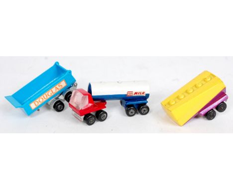 Matchbox Superfast Pre Production Prototype Group, All related to No.63 Freeway Gas Tanker, this group comprises of 1 tractor