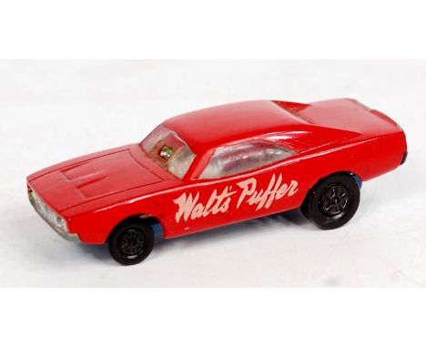 Matchbox Superfast Pre Production Prototype No.70 Dodge Dragster, made from resin and diecast components, red body with blue 