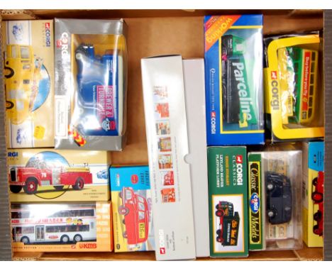 Corgi Modern Issue boxed diecast group, 11 boxed examples, to include Corgi Archive KLG Plugs Bedford CA Van, Corgi E-One 75f