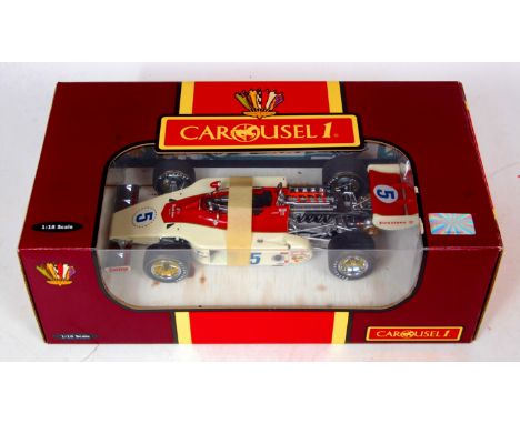 Carousel 1, 1/18th scale diecast model of a 1974 Indianapolis 500 AAR Eagle, driver Mario Andretti No.5, catalogue No.4709, i