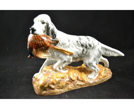 A Royal Doulton figure of a hunting dog with pheasant, HN2529 - L29cmCONDITION REPORTgood condition - not a second