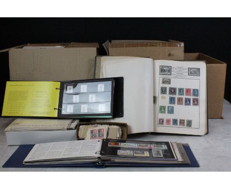 A large collection of British, Commonwealth and world stamps together with a collection of first day covers. 