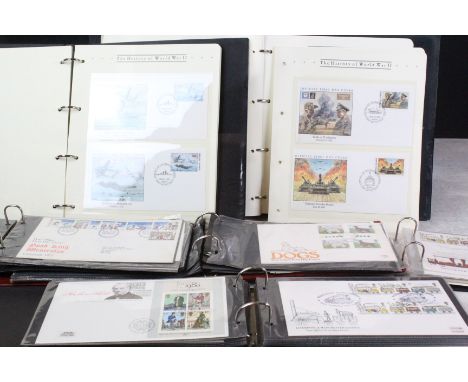 A large collection of mainly British First Day Covers contained within approx thirteen albums together with some loose exampl
