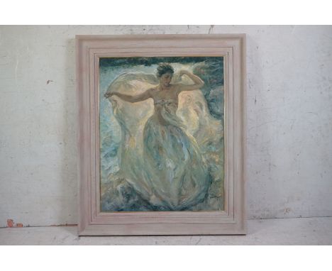 Jose Royo (Spanish b. 1941), Serigraph titled to verso ' La Ballerina ' 55cm x 70cm, framed 