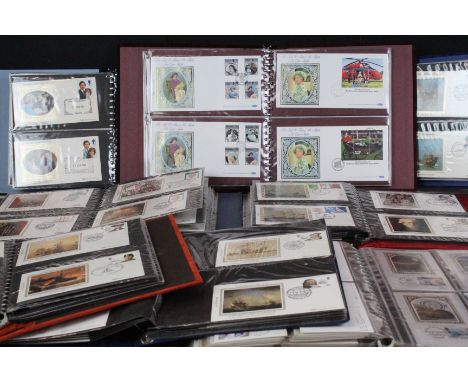 A large collection of First Day Covers contained within eight albums. 
