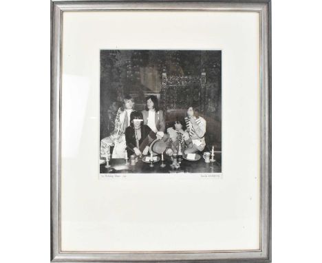 † DAVID WEDGBURY; photograph, 'The Rolling Stones 1968', signed in pencil lower right, 32 x 31cm, framed and glazed.Condition